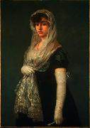 Francisco de Goya Joven dama con mantilla y basquina china oil painting artist